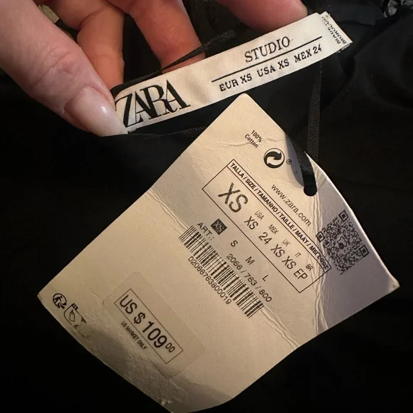 ZARA STUDIO One Shoulder Limited Edition MIDI Dress XS TAGS ATTACHED COCKTAIL - Picture 13 of 15